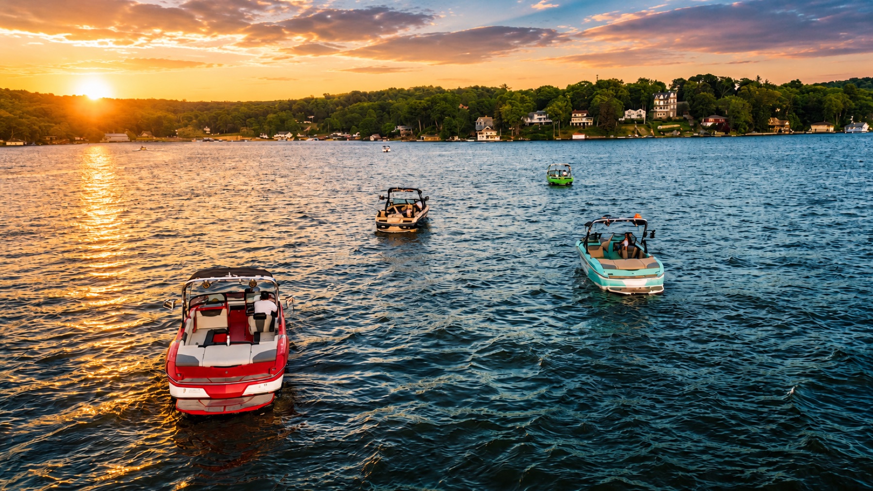 Watersports on Lake Hopatcong near NYC