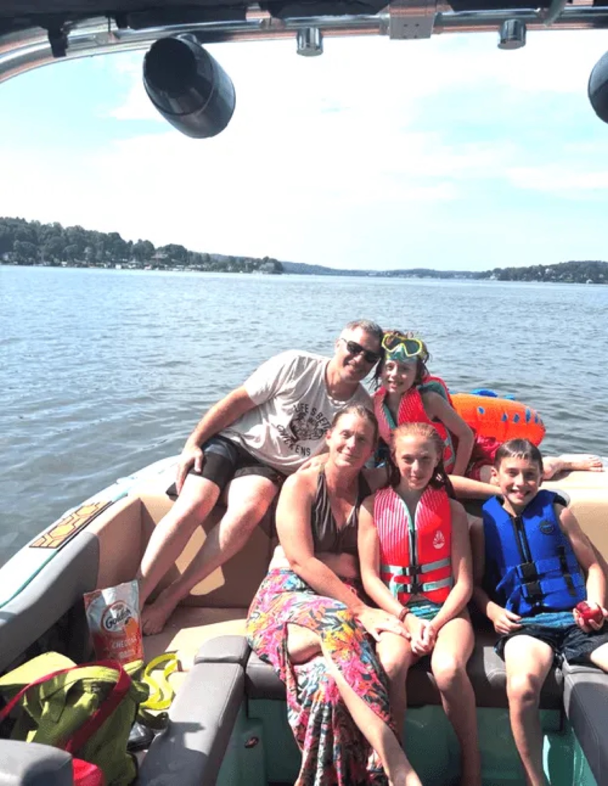 Friends on a lake day